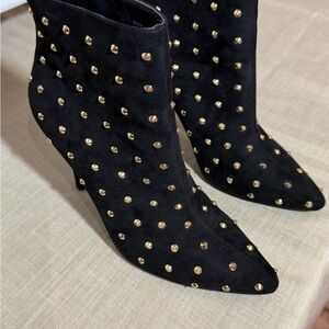 Black Studded Ankle Boots